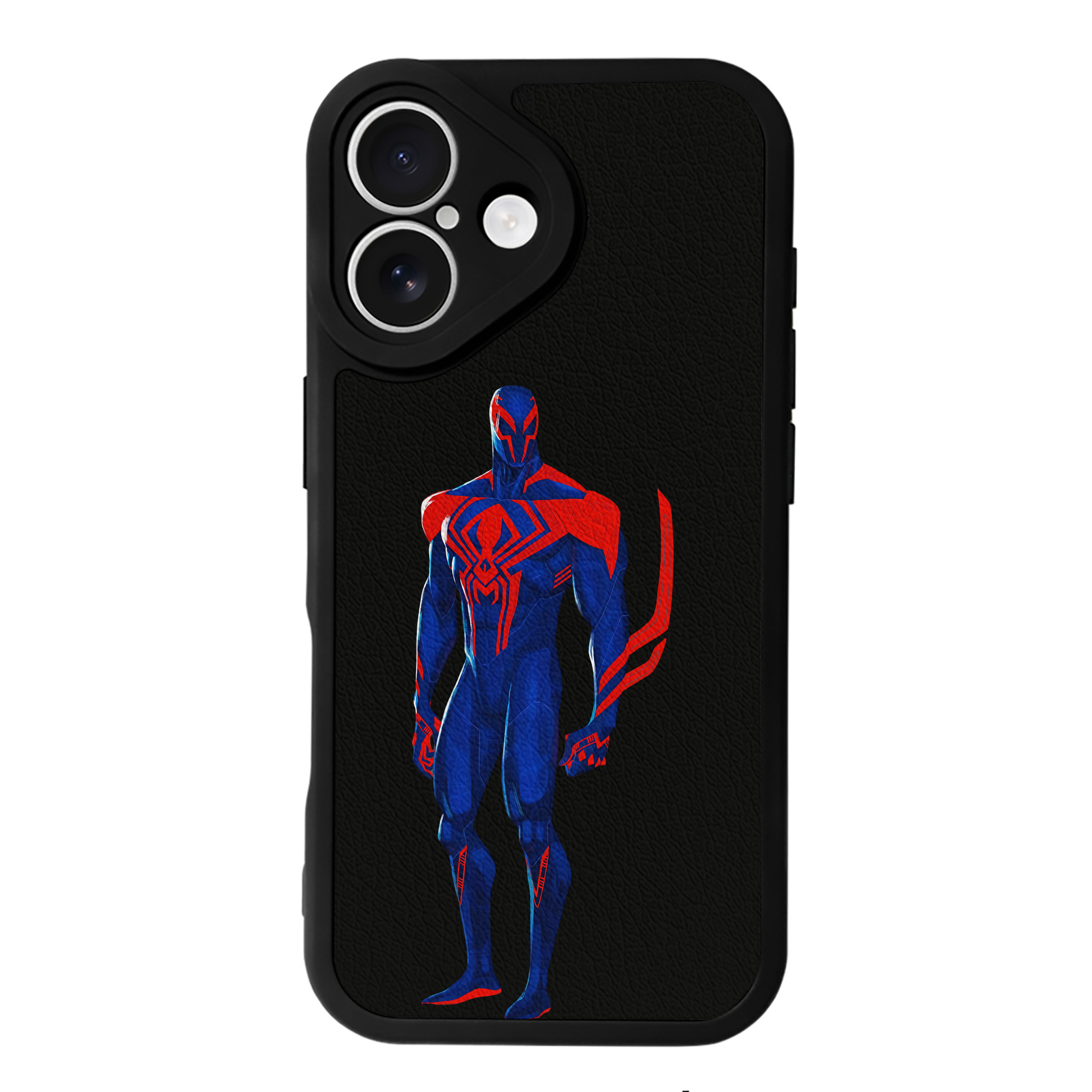（画像用） Spider Man スパイダーマン 【iPhone 16シリーズ対応】シリコンスマホケース（レザー調） 材質：シリコン